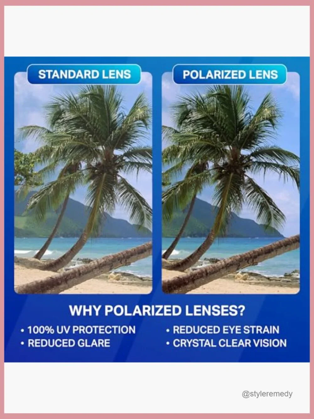Polarized Sunglasses Active Style Durable Frame 100% UV Protection